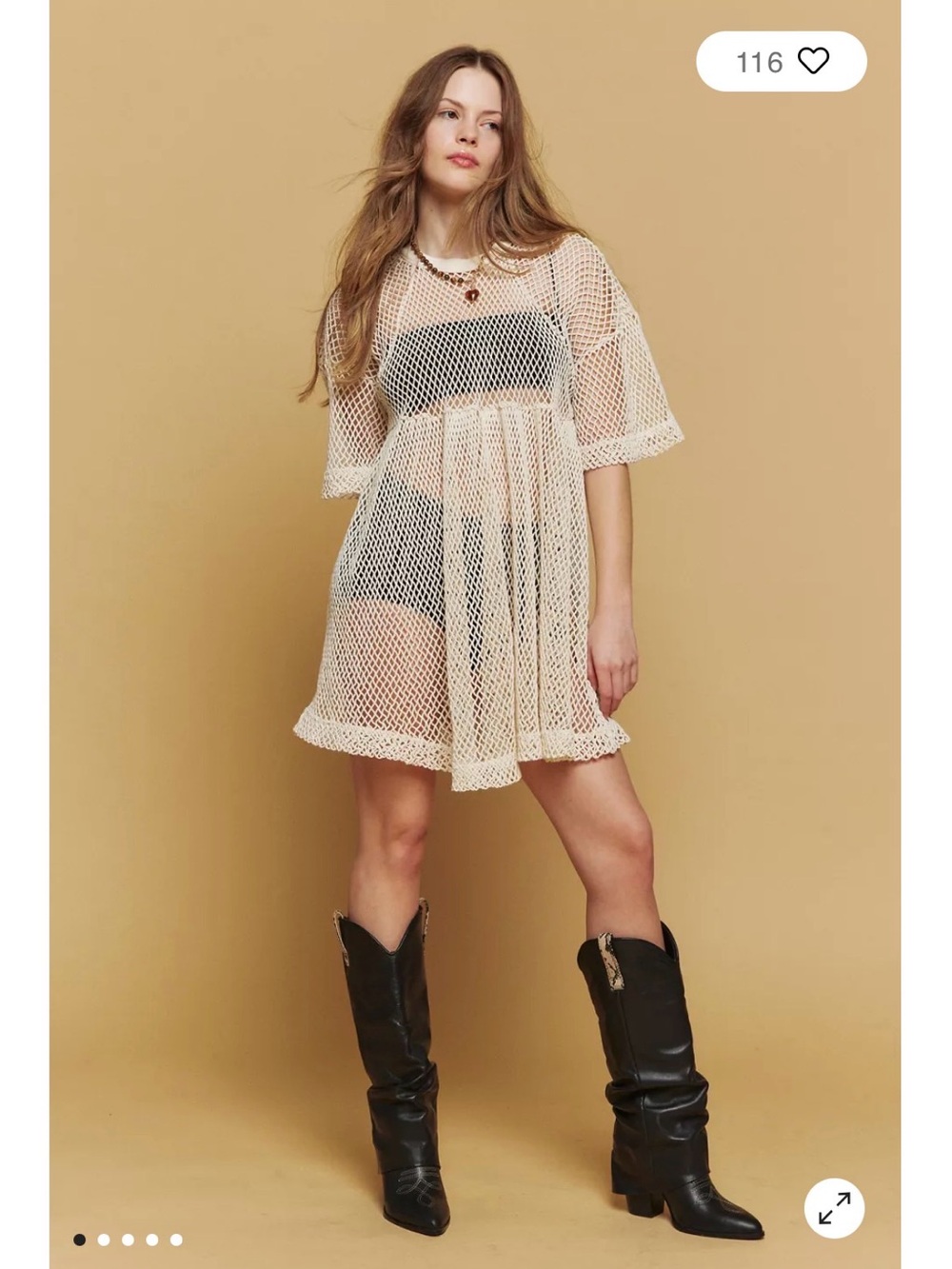 Urban Outfitters Nathan Sheer Babydoll Mini Dress